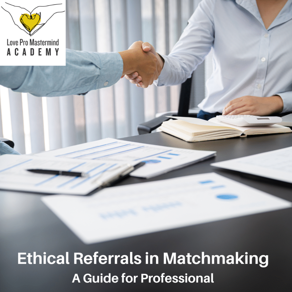 Ethical Referrals in Matchmaking: A Guide for Professionals Ethical Referrals in Matchmaking: A Guide for Professionals